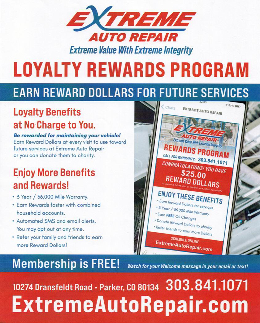 Loyalty Rewards Program | Extreme Auto Repair